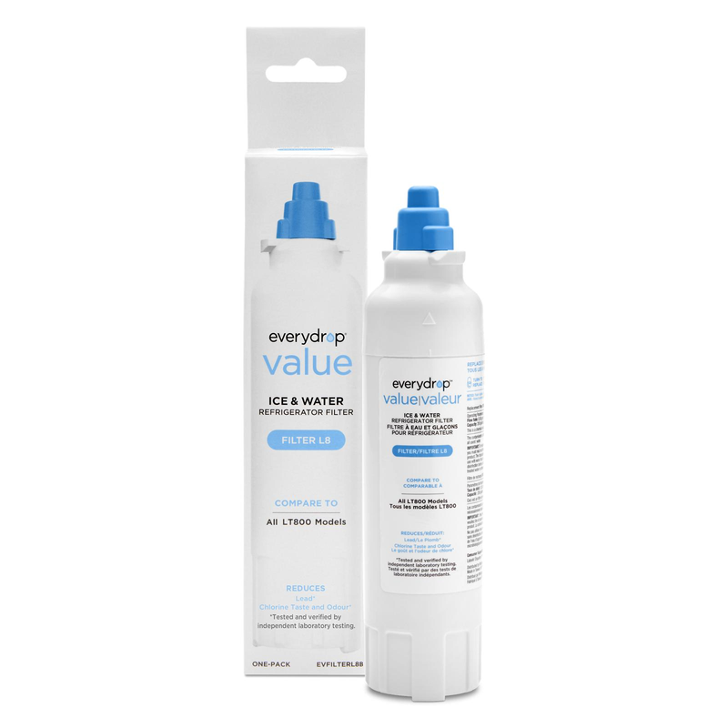 Whirlpool Refrigerator Water Filter L8 (compares to LG LT-800) - EVFILTERL8B
