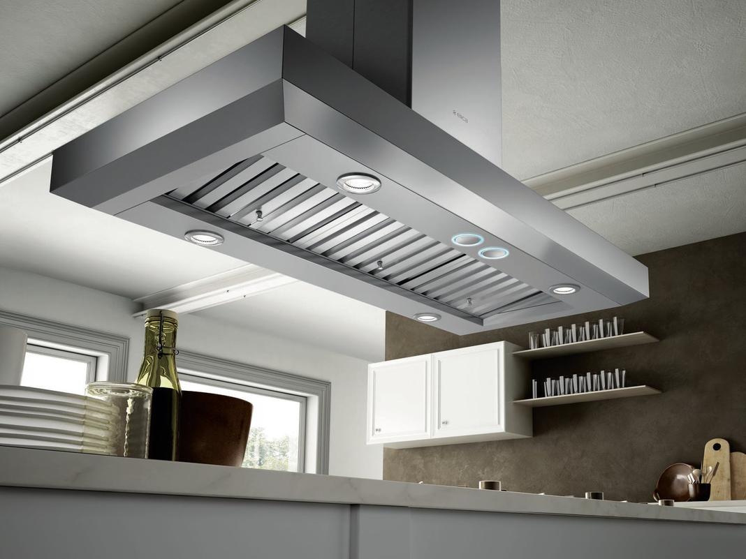 Elica - 42 Inch 600 CFM Island Range Vent in Stainless - EVI642S1