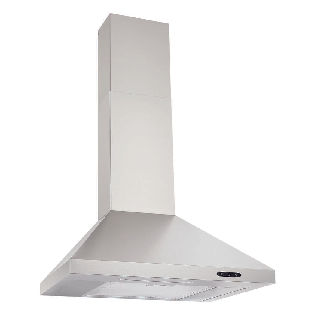 Broan - 24 Inch 460 CFM Wall Mount and Chimney Range Vent in Stainless - EW4824SS