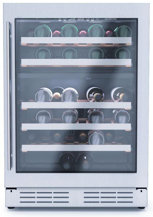 Elica - 23.4 Inch 4.8 cu. ft Wine Fridge Refrigerator in Stainless - EWS52SS1