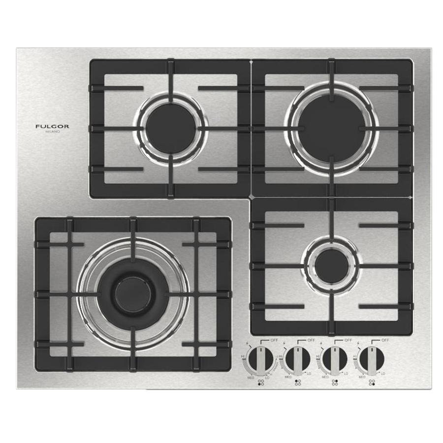Fulgor Milano - 24.5 inch wide Gas Cooktop in Stainless - F4GK24S1