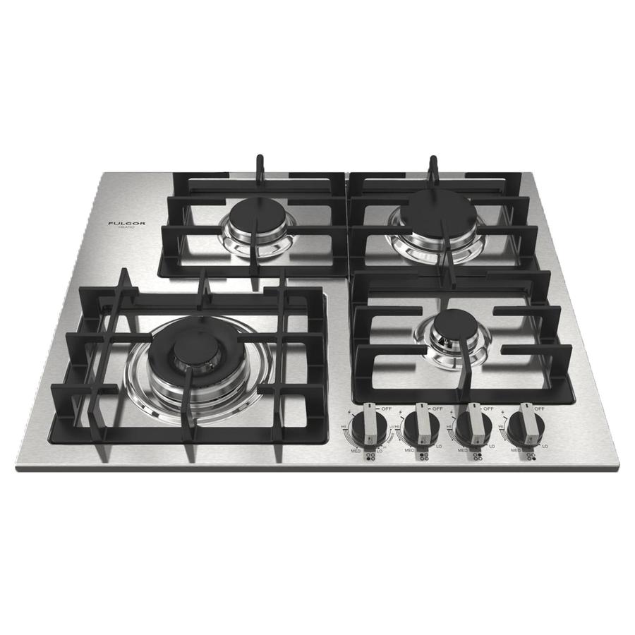 Fulgor Milano - 24.5 inch wide Gas Cooktop in Stainless - F4GK24S1