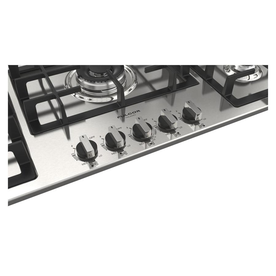 Fulgor Milano - 36 inch wide Gas Cooktop in Stainless - F4GK36S1
