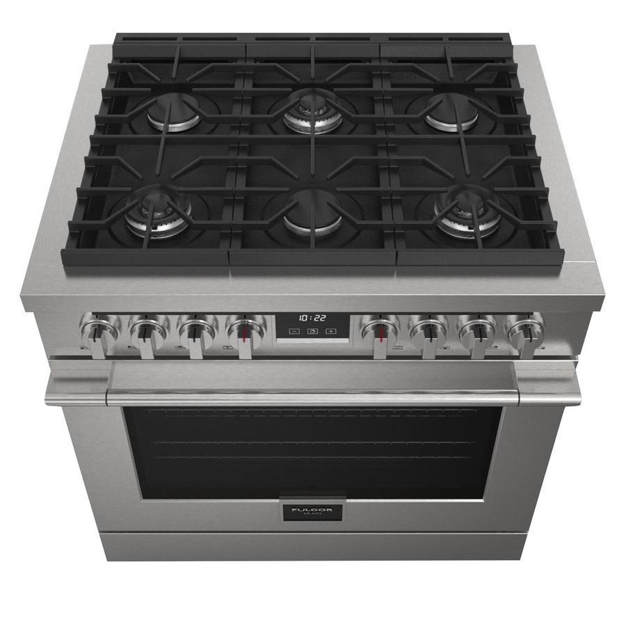 Fulgor Milano - 5.7 cu. ft  Dual Fuel Range in Stainless - F4PDF366S1