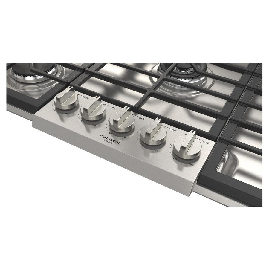 Fulgor Milano 36 Inch Gas Cooktop in Stainless (Open Box) F4GK36S1