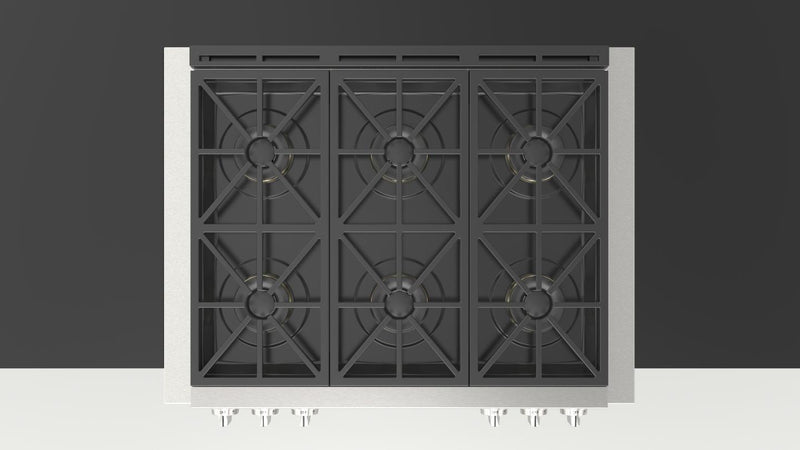 Fulgor Milano - 35.8 inch wide Gas Cooktop in Stainless - F6GRT366S1