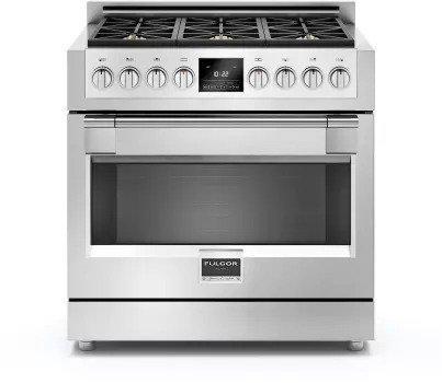 Fulgor Milano - 5.7 cu. ft  Dual Fuel Range in Stainless - F6PDF366S1