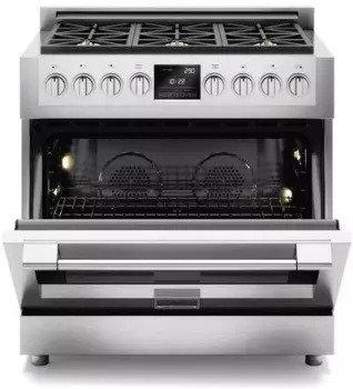 Fulgor Milano - 4.4 cu. ft Front Control Gas Range in Stainless Steel - F6PGR366S1
