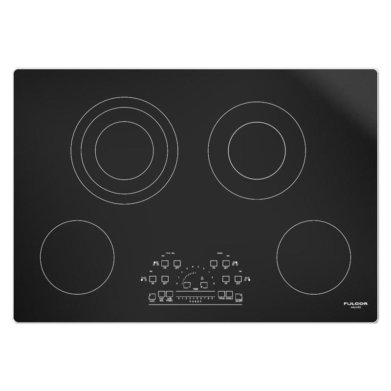 Fulgor Milano - 30.4 inch wide Electric Cooktop in Black - F6RT30S2