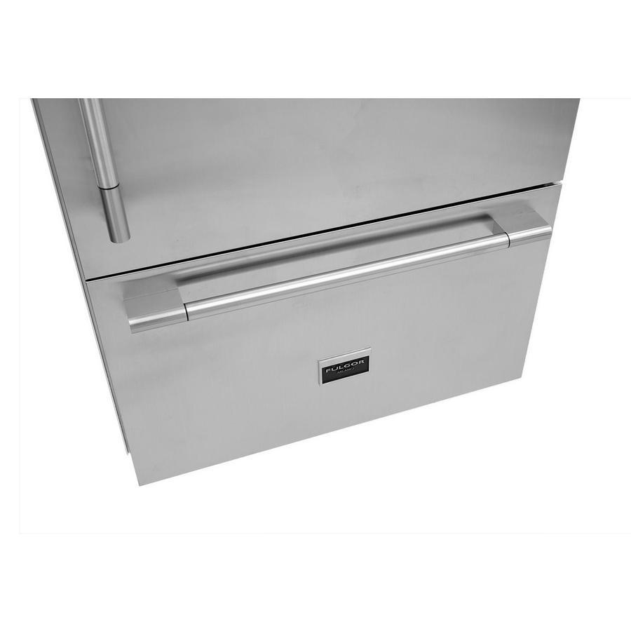 Fulgor Milano - 35.4 Inch 18.5 cu. ft Built In / Integrated Bottom Mount Refrigerator in Stainless - F7PBM36S1-R