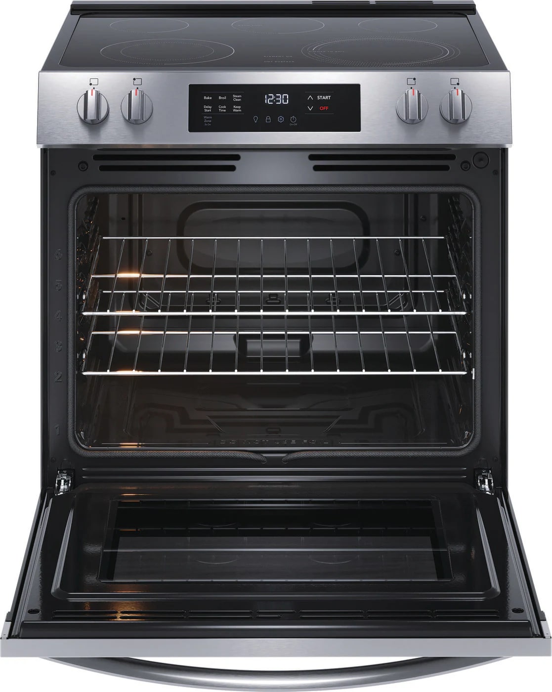 Frigidaire - 5.3 cu. ft  Electric Range in Stainless - FCFE306CAS