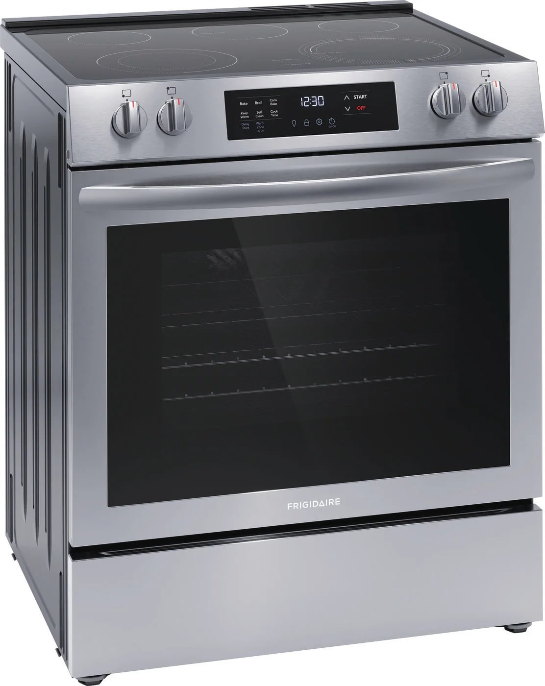Frigidaire - 5.3 cu. ft  Electric Range in Stainless - FCFE308CAS