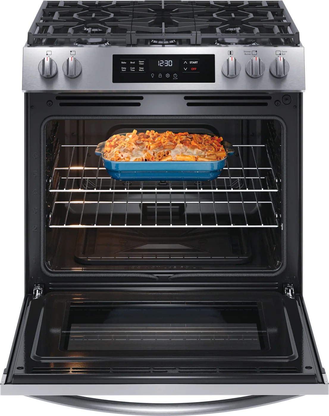 Frigidaire - 5.1 cu. ft  Gas Range in Stainless - FCFG3062AS