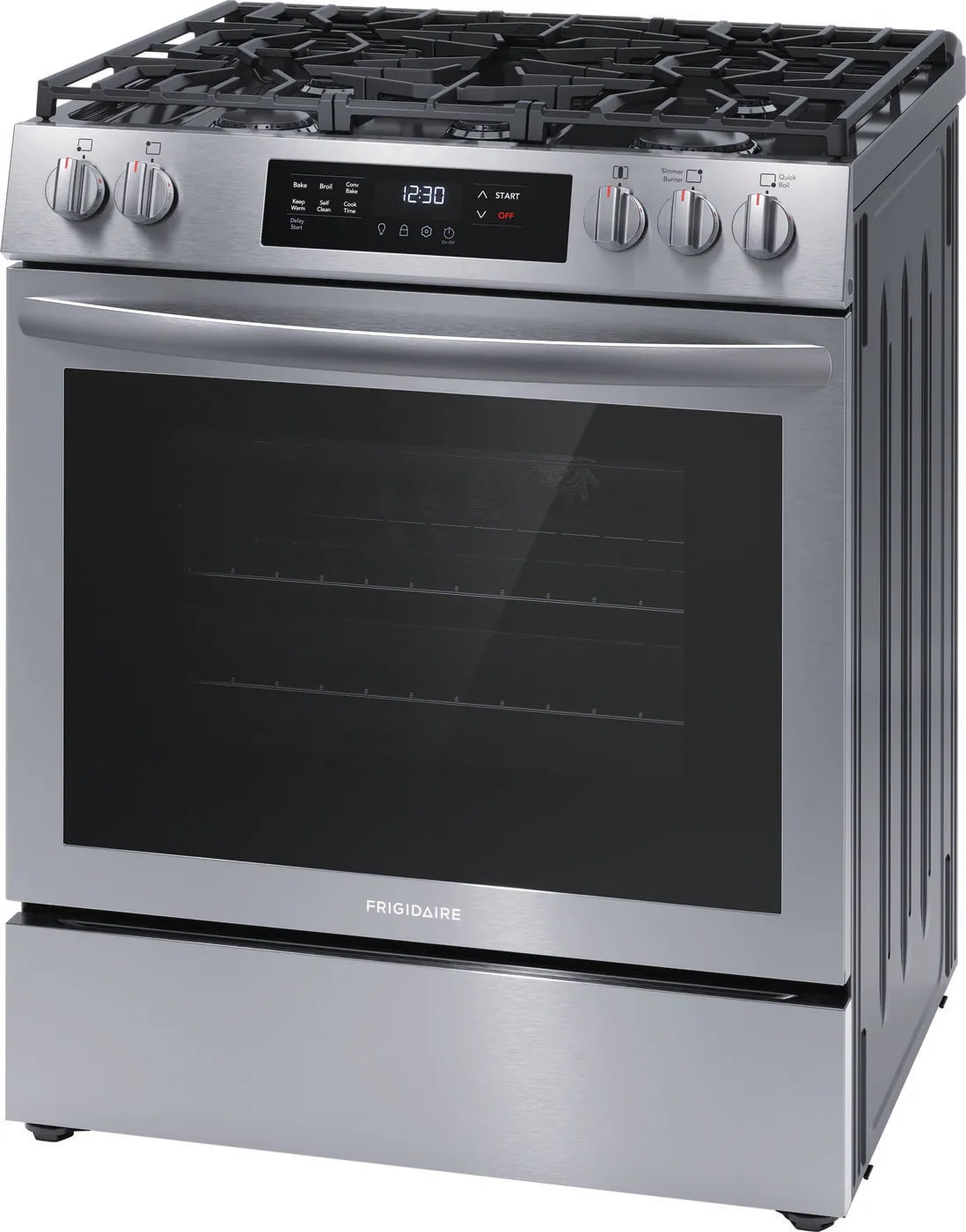 Frigidaire - 5.1 cu. ft  Gas Range in Stainless - FCFG3083AS