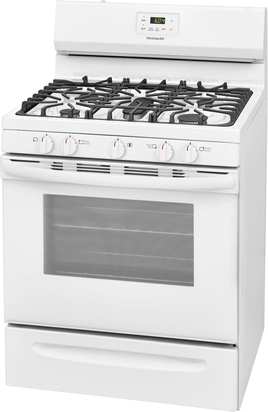 Frigidaire - 5 cu. ft  Gas Range in White - FCRG3052AW