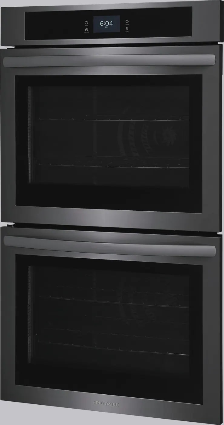 Frigidaire - 10.6 cu. ft Double Wall Oven in Black Stainless - FCWD3027AD