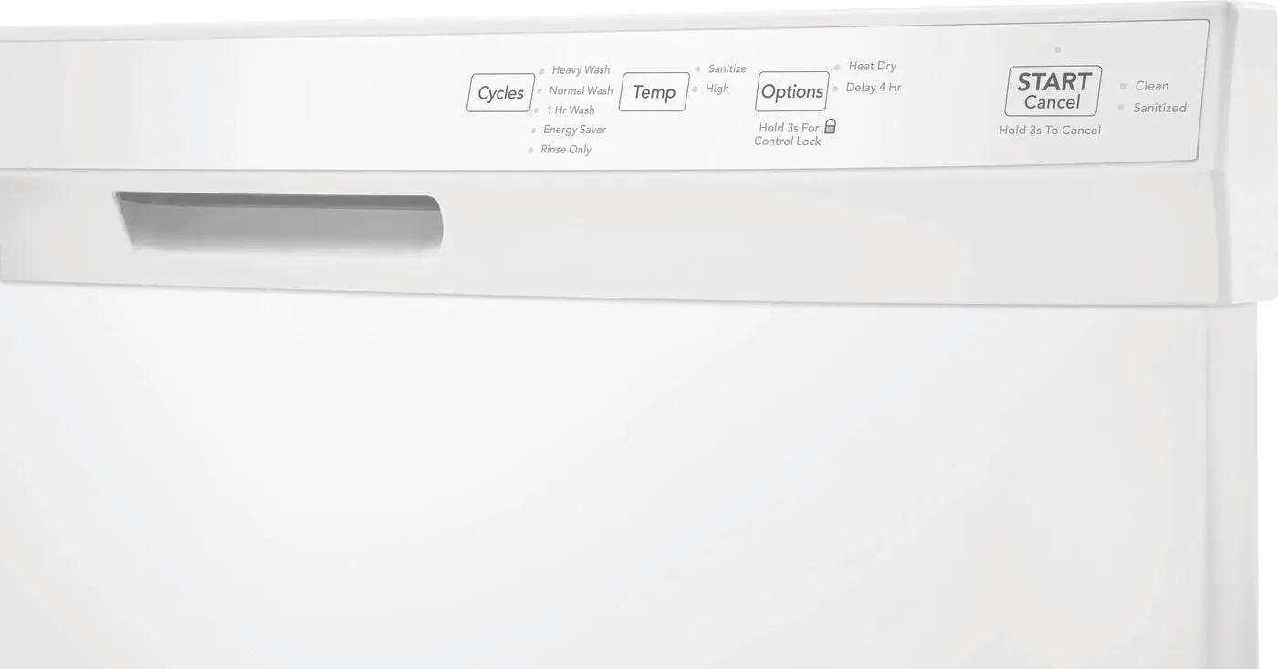 Frigidaire - 55 dBA Built In Dishwasher in White - FFCD2418UW