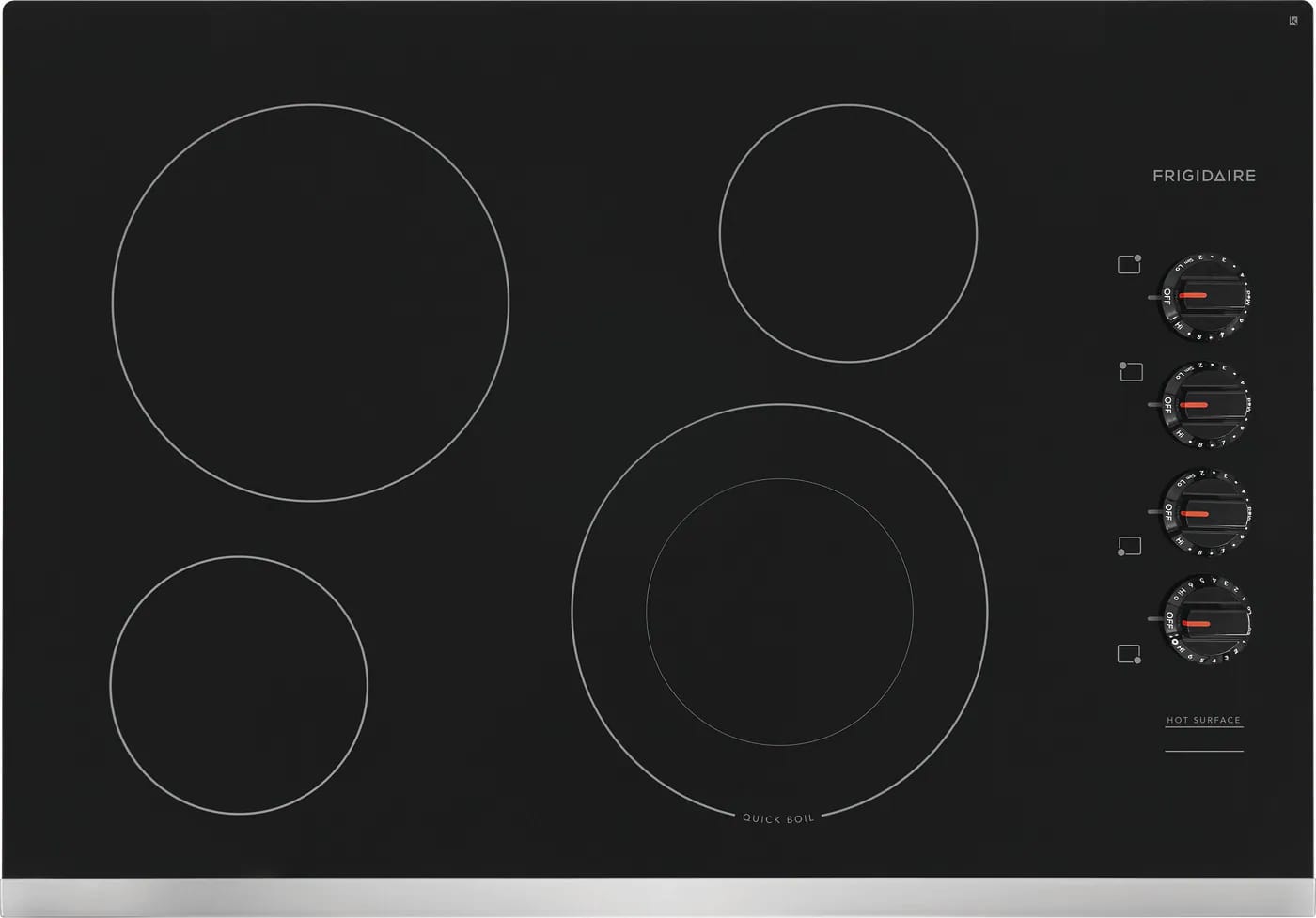 Frigidaire - 30.6 inch wide Electric Cooktop in Stainless - FFEC3025US