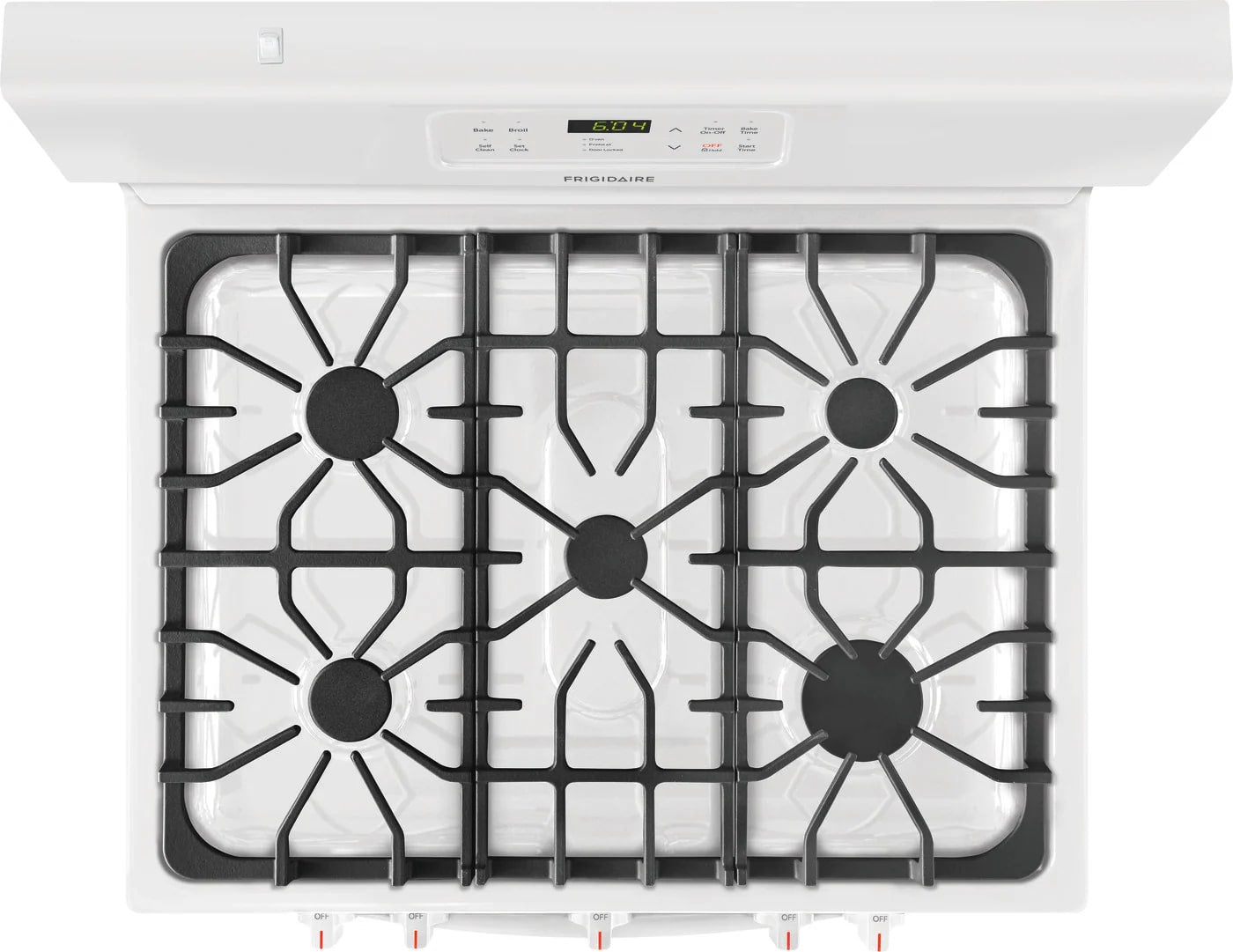 Frigidaire - 5 cu. ft  Gas Range in White (Open Box) - FFGF3054TW