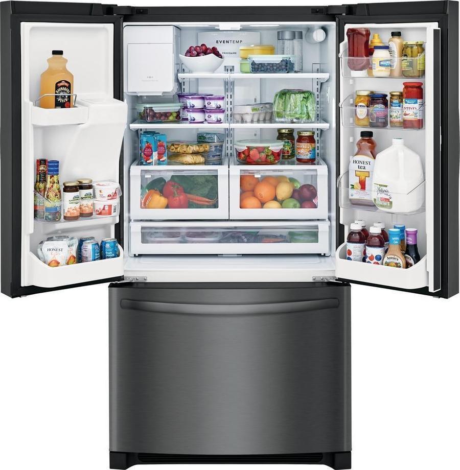 Frigidaire - 36 Inch 26.8 cu. ft French Door Refrigerator in Black Stainless - FFHB2750TD