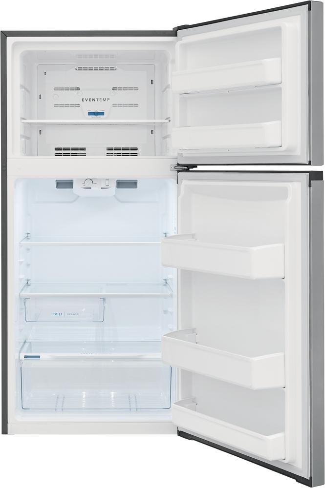 Frigidaire - 27.625 Inch 13.9 cu. ft Top Mount Refrigerator in Stainless - FFHT1425VV