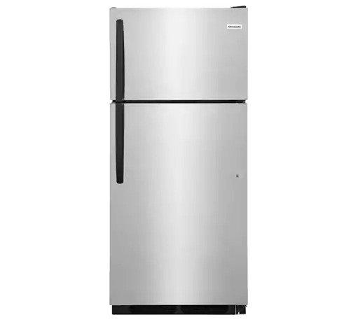 Frigidaire - 28 Inch 16.3 cu. ft Top Mount Refrigerator in Stainless - FFHT1621TS