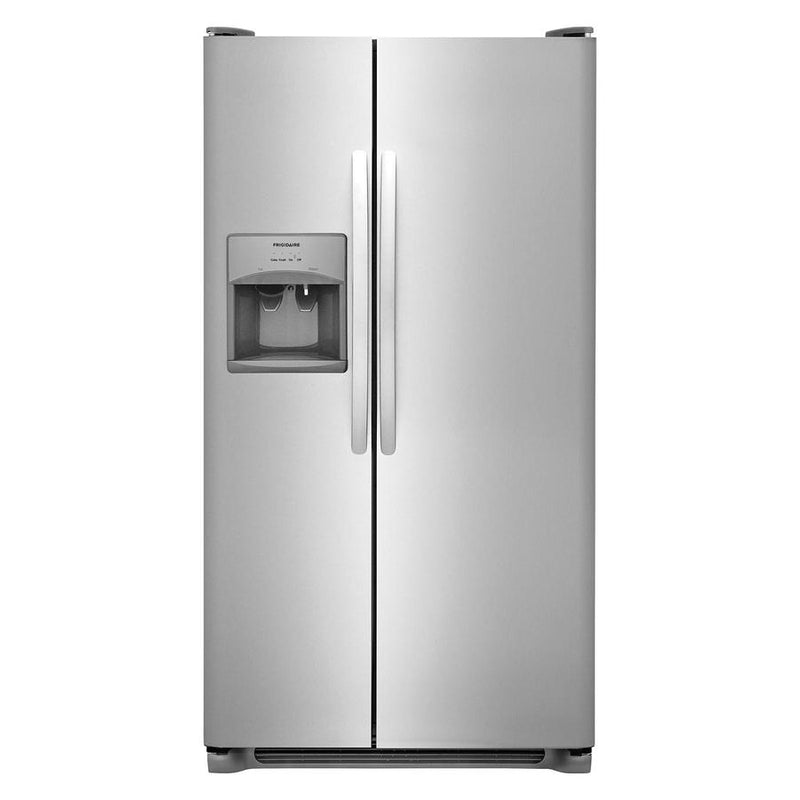 Frigidaire - 33 Inch 22 cu. ft Side by Side Refrigerator in Stainless - FFSS2315TS