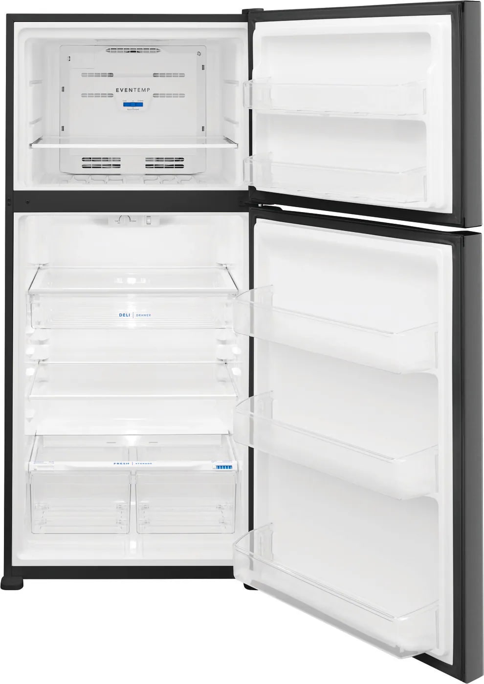 Frigidaire - 30 Inch 20 cu. ft Top Mount Refrigerator in Black Stainless - FFTR2045VD