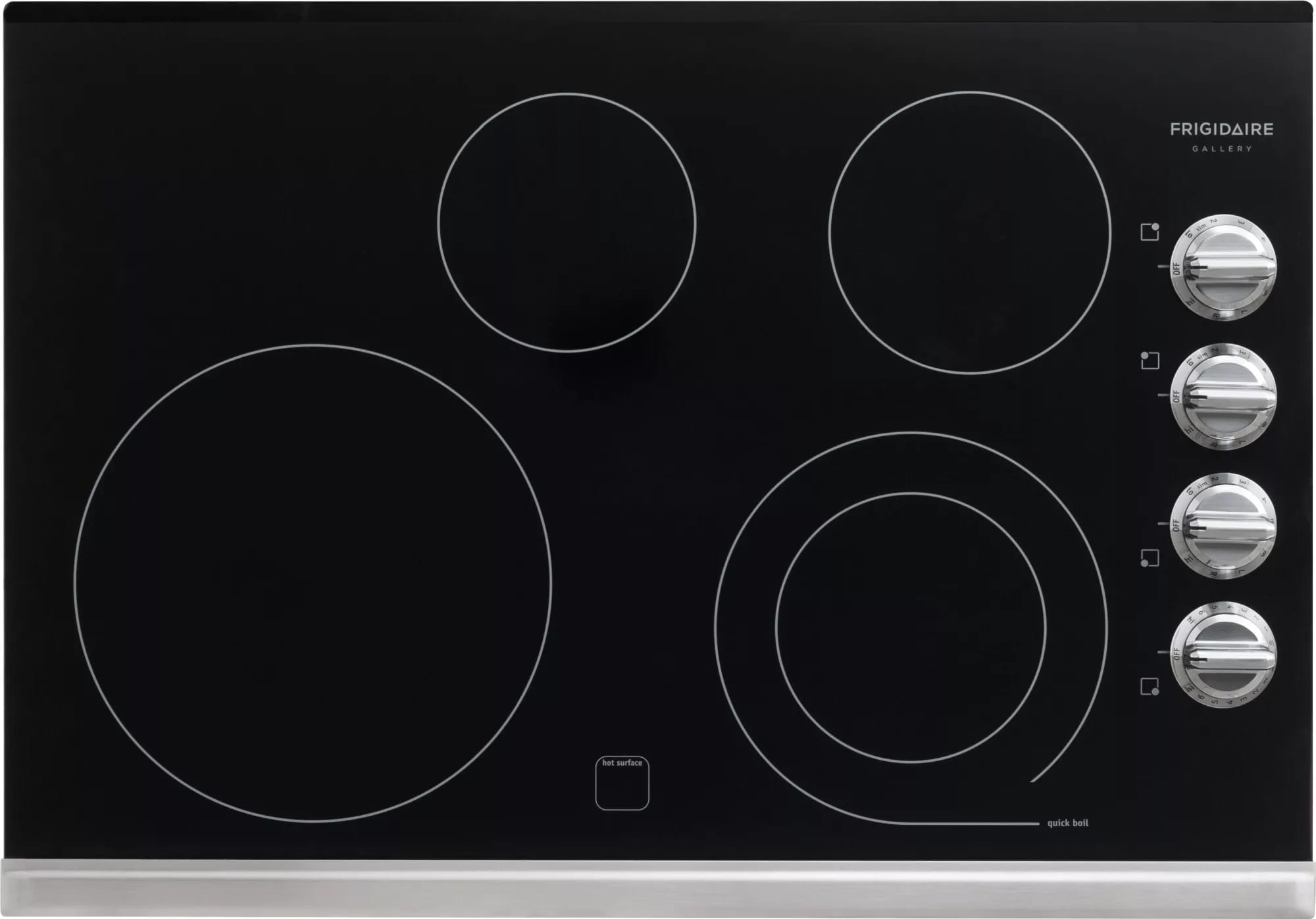Frigidaire Gallery - 30.375 inch wide Electric Cooktop in Stainless - FGEC3045PS