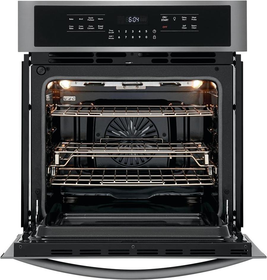 Frigidaire Gallery - 3.8 cu. ft Single Wall Oven in Black Stainless Steel - FGEW2766UD