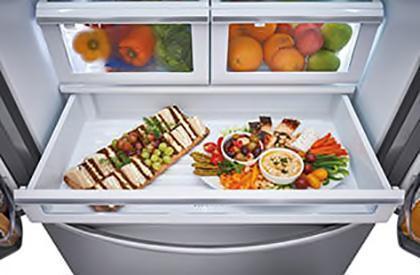 Frigidaire Gallery - 36 Inch 22.4 cu. ft French Door Refrigerator in Stainless - FGHG2368TF