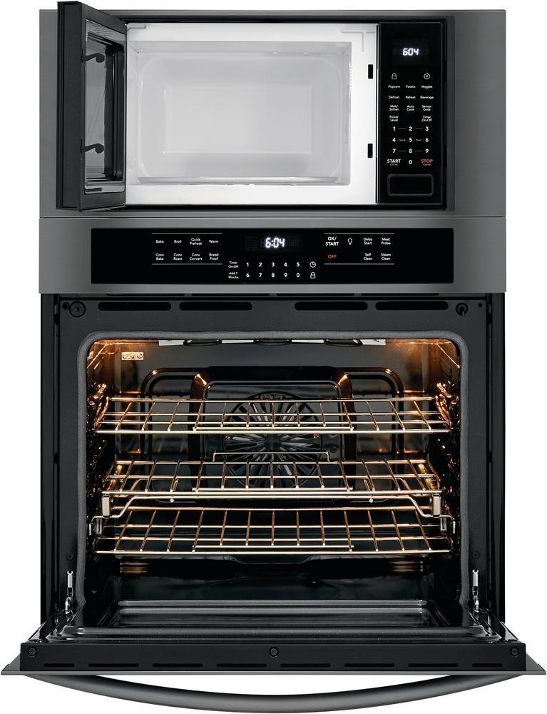 Frigidaire Gallery - 6.7 cu. ft Combination Wall Oven in Black Stainless Steel - FGMC3066UD