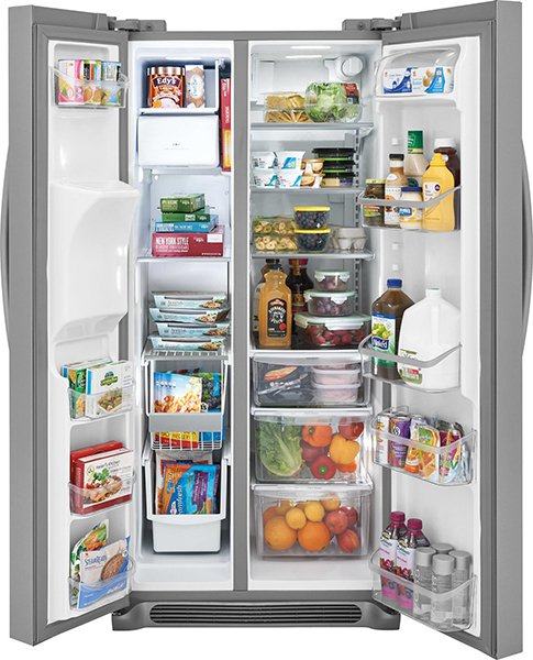 Frigidaire Gallery - 33 Inch 22.2 cu. ft Side by Side Refrigerator in Stainless - FGSS2335TF