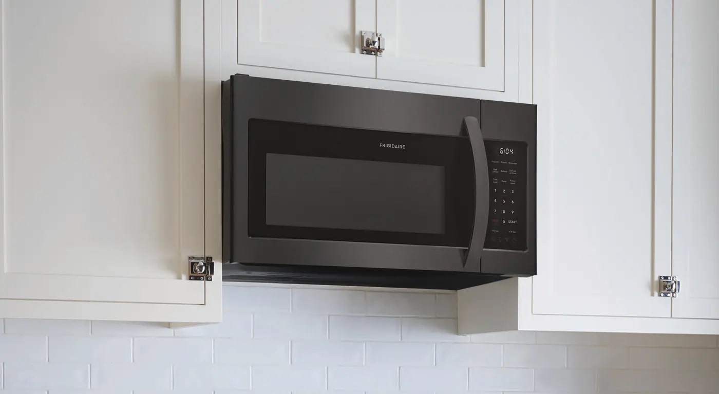 Frigidaire - 1.8 cu. Ft  Over the range Microwave in Black Stainless - FMOS1846BD