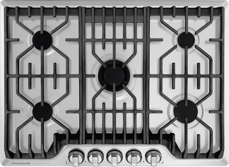 Frigidaire Pro - 30 inch wide Gas Cooktop in Stainless Steel - FPGC3077RS