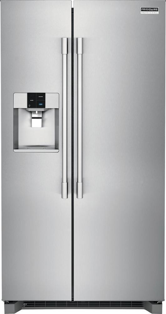 Frigidaire Professional - 36 Inch 22 cu. ft Side by Side Refrigerator in Stainless - FPSC2278UF