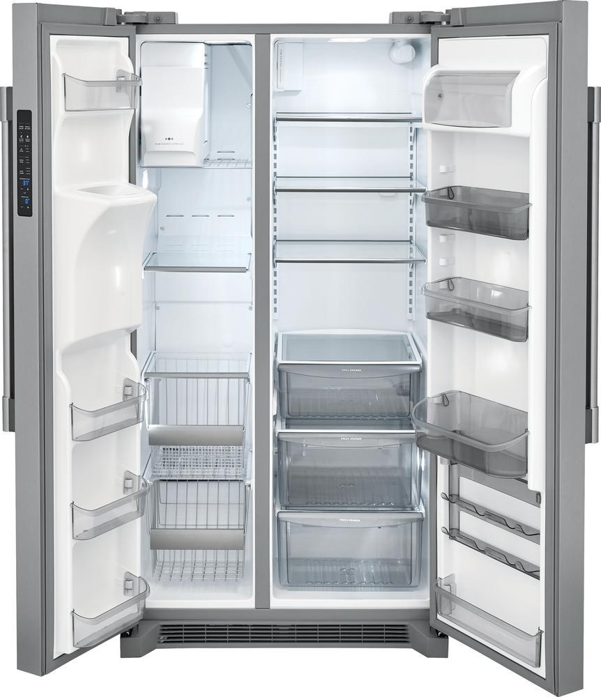 Frigidaire Professional - 36 Inch 22 cu. ft Side by Side Refrigerator in Stainless - FPSC2278UF