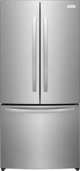 Frigidaire - 31.3 Inch 17.6 cu. ft French Door Refrigerator in Stainless - FRFG1723AV