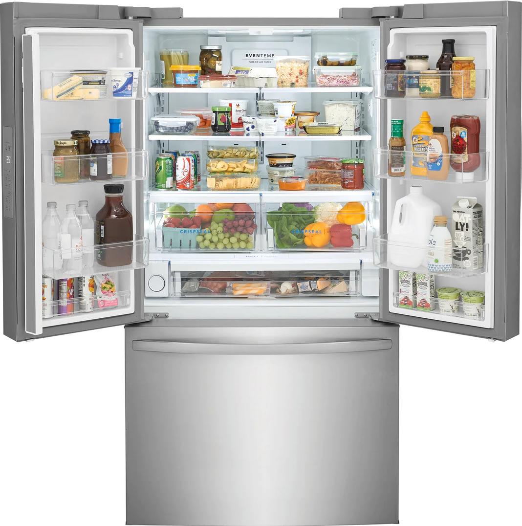 Frigidaire - 36 Inch 28.8 cu. ft French Door Refrigerator in Stainless - FRFN2823AS