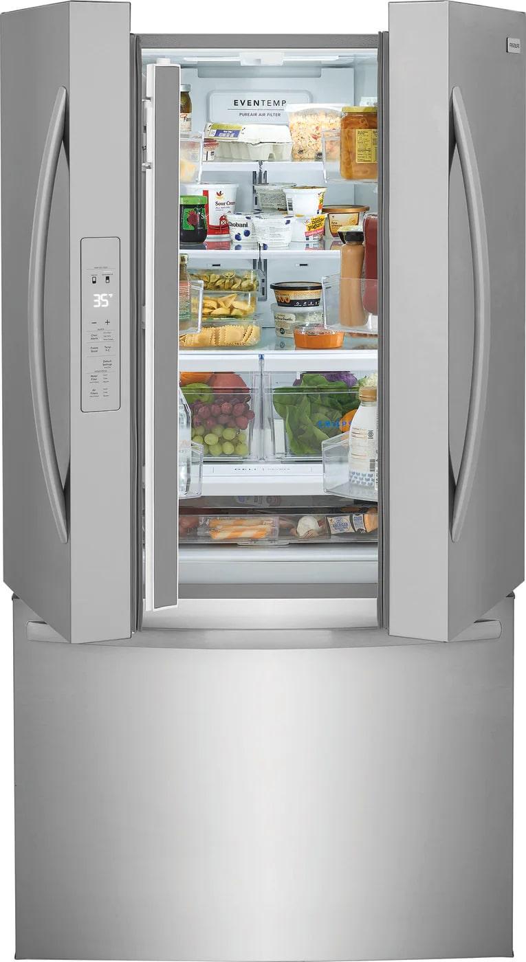 Frigidaire - 36 Inch 28.8 cu. ft French Door Refrigerator in Stainless - FRFN2823AS