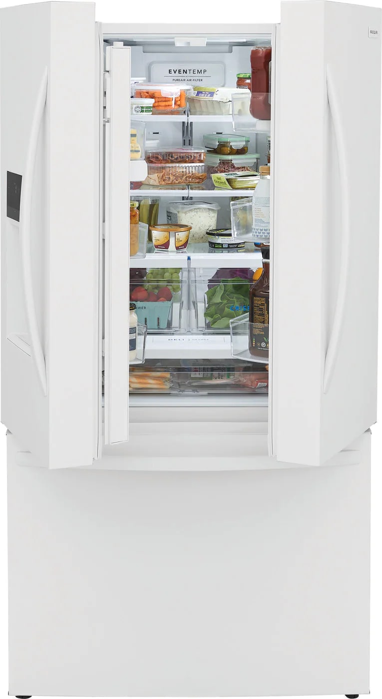 Frigidaire - 36 Inch 27.8 cu. ft French Door Refrigerator in White - FRFS2823AW
