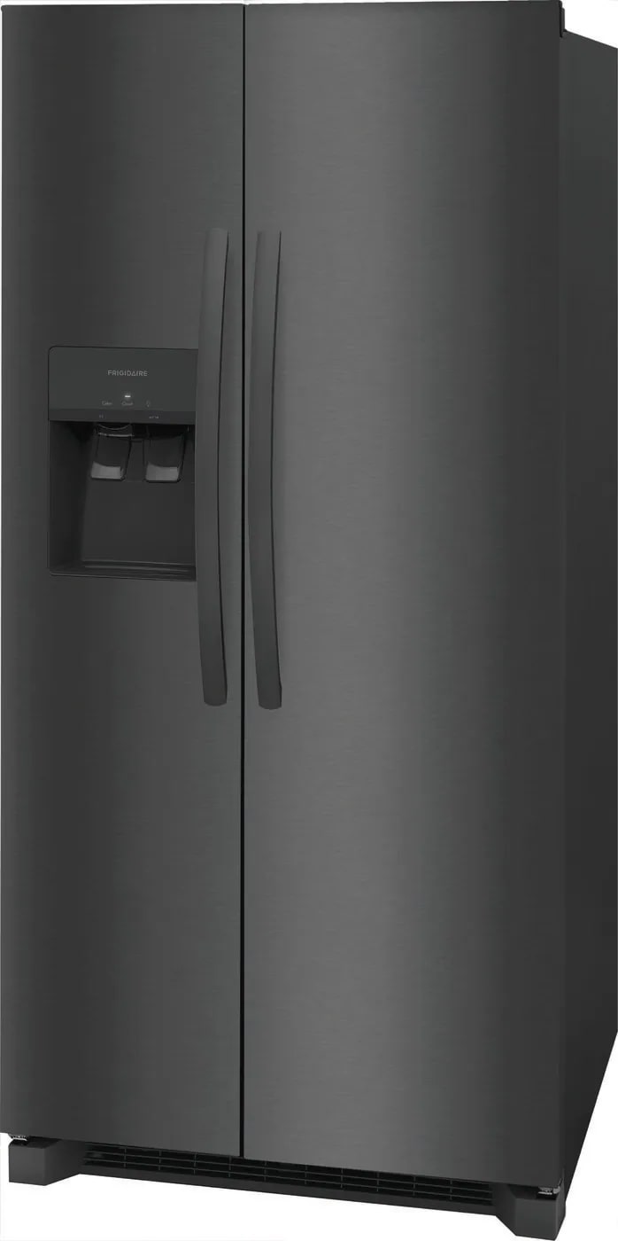 Frigidaire - 33.125 Inch 22.3 cu. ft Side by Side Refrigerator in Black Stainless - FRSS2323AD