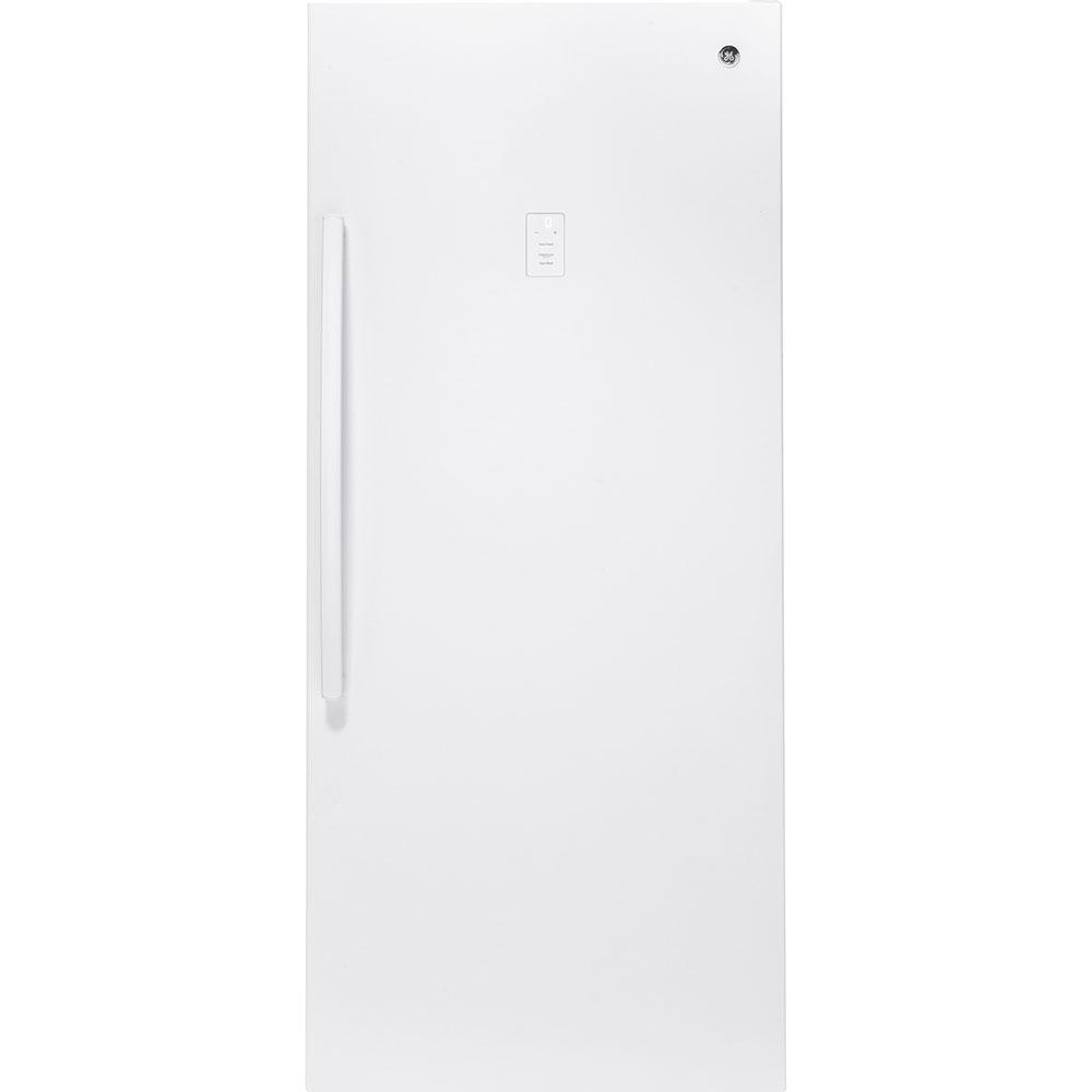 GE - 21.3 cu. Ft  Upright Freezer in White - FUF21SMRWW