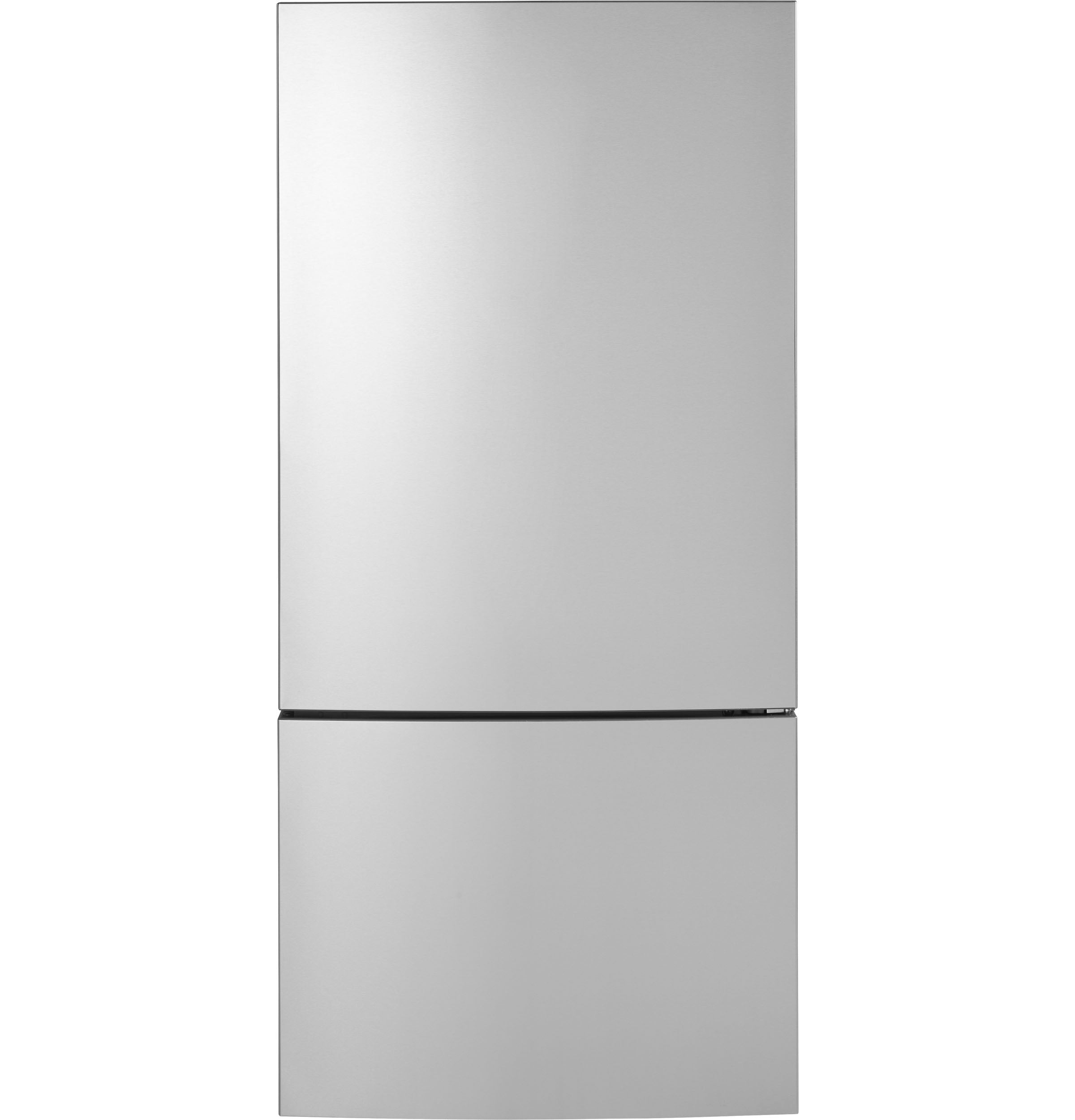 GE - 31.1 Inch 17.7 cu. ft Bottom Mount Refrigerator in Stainless - GBE17HYRFS