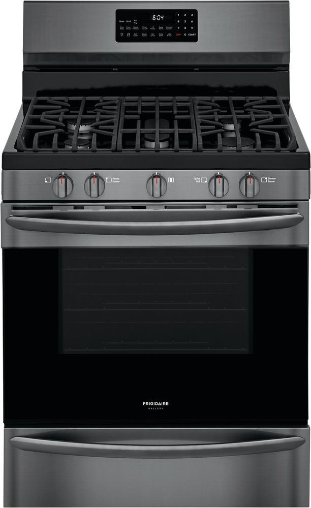 Frigidaire Gallery - 5 cu. ft  Gas Range in Black Stainless - GCRG3060AD