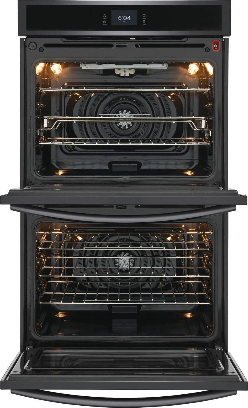 Frigidaire Gallery - 10.6 cu. ft Double Wall Oven in Black Stainless - GCWD3067AD