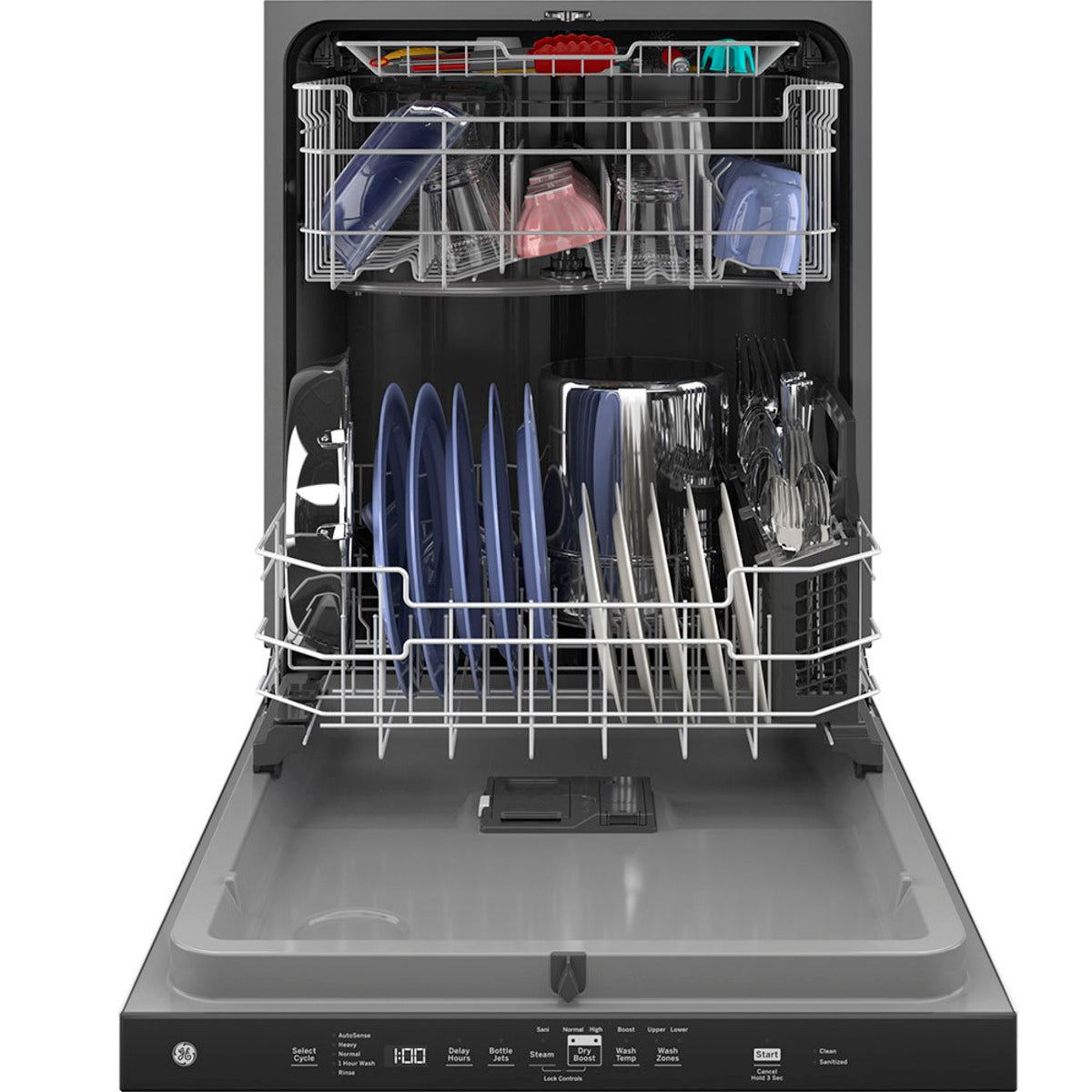 GE - 50 dBA Built In Dishwasher in White - GDP630PGRWW