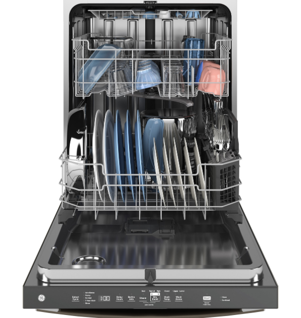 GE - 47 dBA Built In Dishwasher in Storm Gray - GDT650SMVES