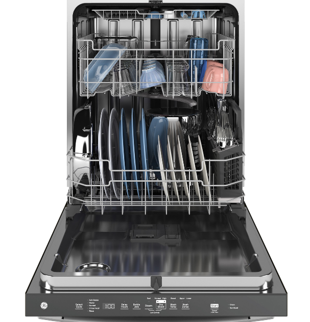GE - 45 dBA Built In Dishwasher in Stainless - GDT670SYVFS