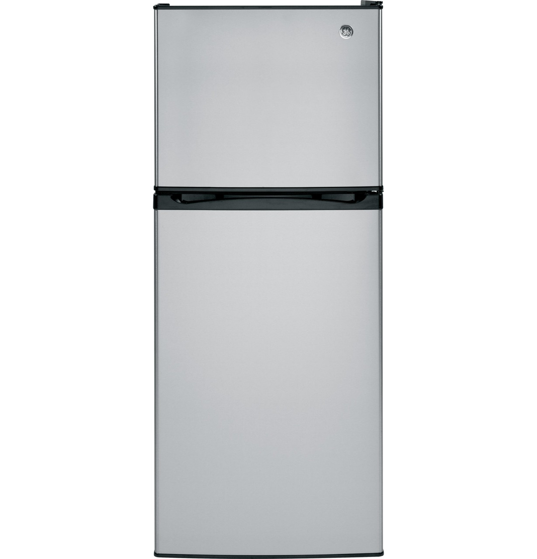 GE - 24 Inch 11.6 cu. ft Top Mount Refrigerator in Stainless - GPE12FSKSB